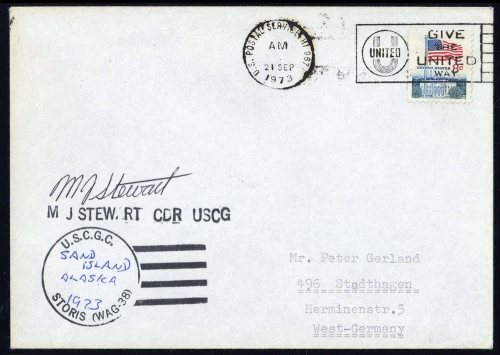 1973, Expeditionen,Arktis,, 1033 A, Brief