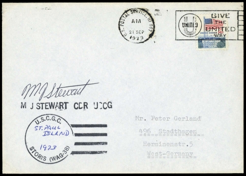 1973, Expeditionen,Arktis,, 1033 A, Brief