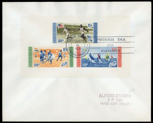 1958, Dominikanische Republik, Bl. 19 B, FDC