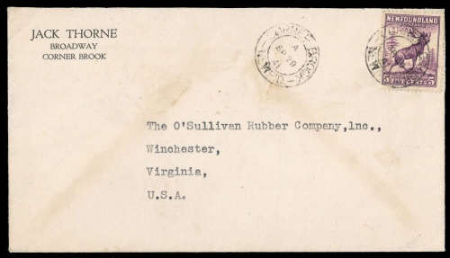 1932, Neufundland, 188, Brief