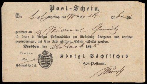 1848, Altdeutschland Sachsen