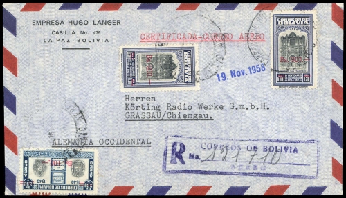 1957, Bolivien, 572 u.a., Brief