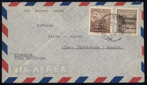 1950, Bolivien, 444, 442, Brief