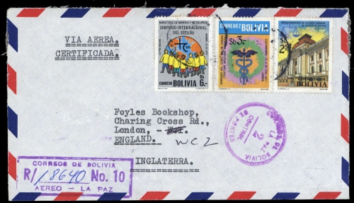 1977, Bolivien, 921, 933 u.a., Brief
