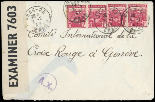 1941, Algerien, 170 (4), Brief