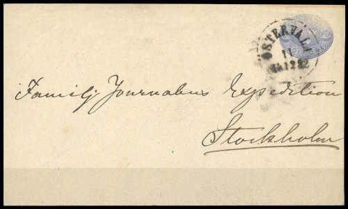 1872, Schweden, U 1 b, Brief