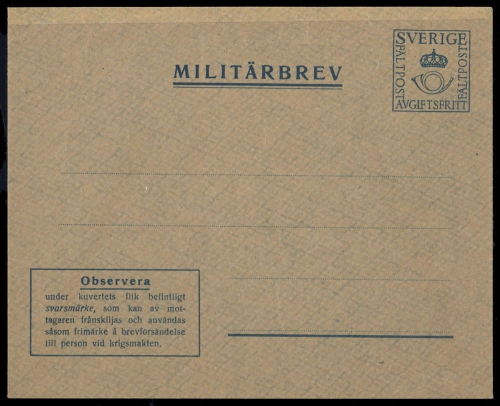 1941, Schweden, FU, Brief