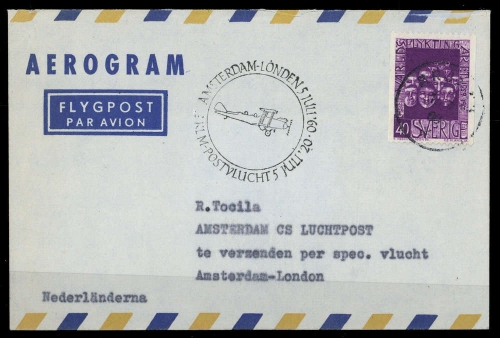 1960, Schweden, 458 C, Brief