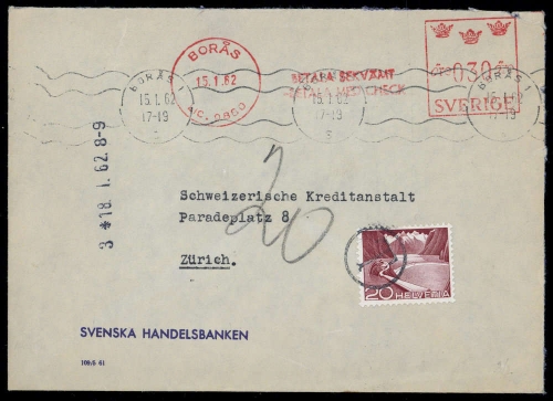 1962, Schweden, Brief