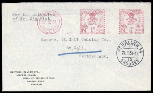 Grossbritannien, Brief