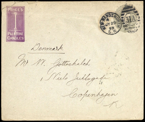 1893, Grossbritannien, PU, Brief