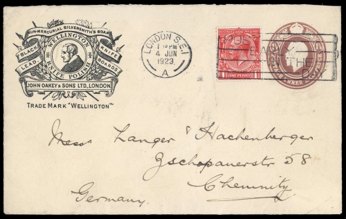 1914, Grossbritannien, PU, 128, Brief