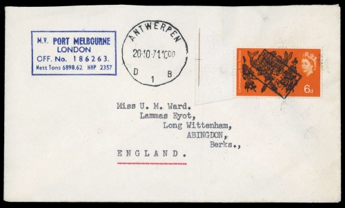 1971, Grossbritannien, 392 x, Brief