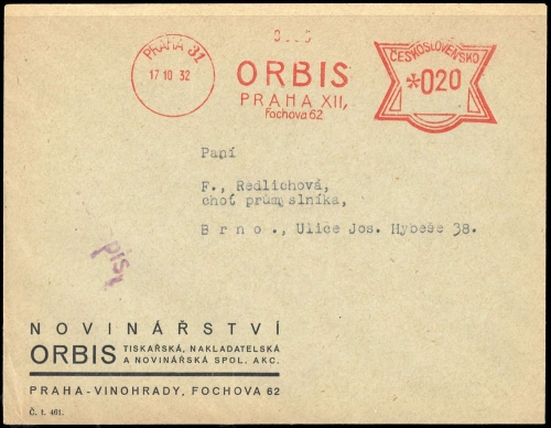 Tschechoslowakei, Brief