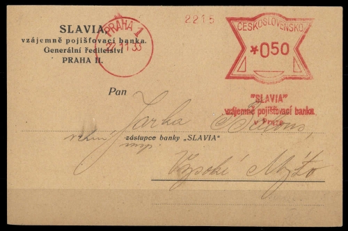 Tschechoslowakei, Brief