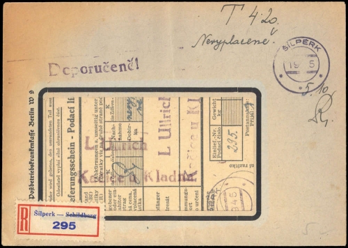 1945, Tschechoslowakei, Brief