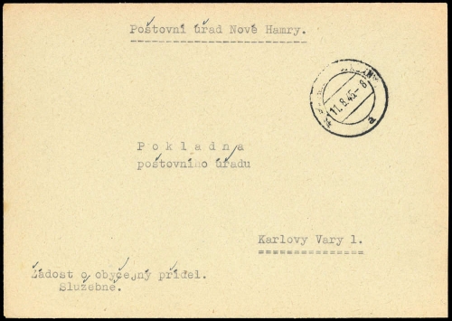 Tschechoslowakei, Brief