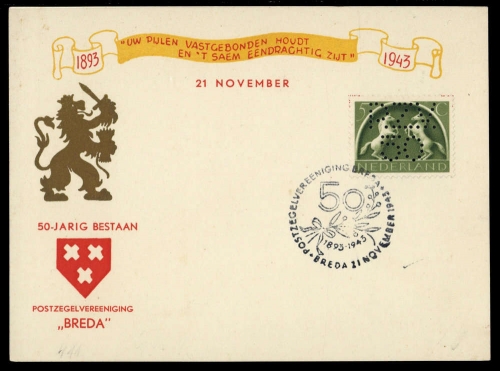 Niederlande, 411 FL, Brief