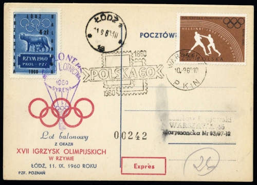 1960, Polen, 1171 A u.a., Brief