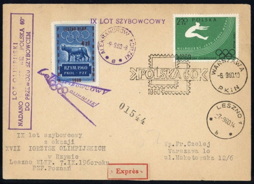 1960, Polen, 1173 A u.a., Brief