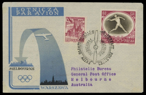 1956, Polen, 988, 858, Brief