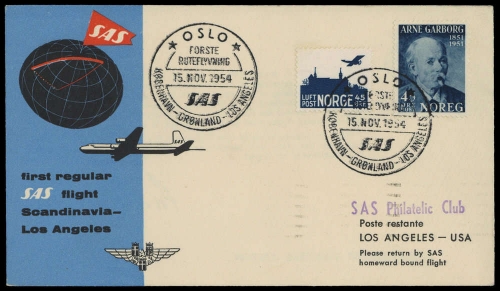 1954, Norwegen, 370, Brief