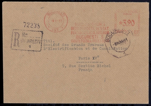 1961, Rumänien, Brief