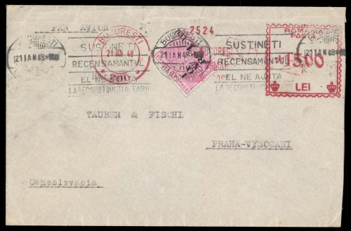 1948, Rumänien, Brief