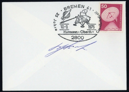 1976, Weltraum,Raumfahrt,sonstige, Bln. 499, Brief