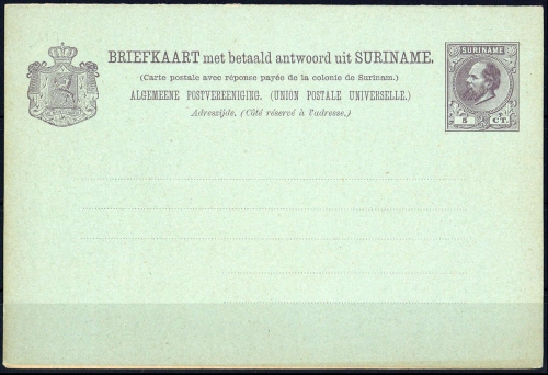 1888, Surinam, P 10, Brief