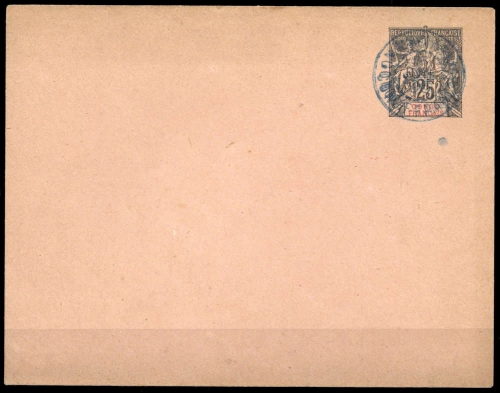 1892, Französisch Kongo, U 3 B, Brief