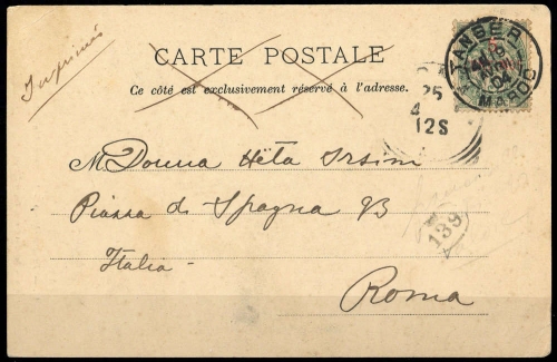 1902, Französische Post in Marokko, 11, Brief