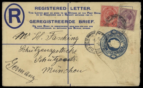 1918, Südafrika, EU 2 A u.a., Brief