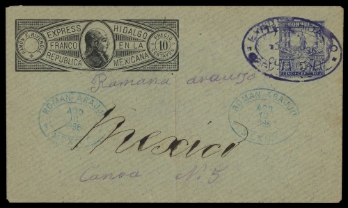 1895, Mexiko, U 3 I b, Brief