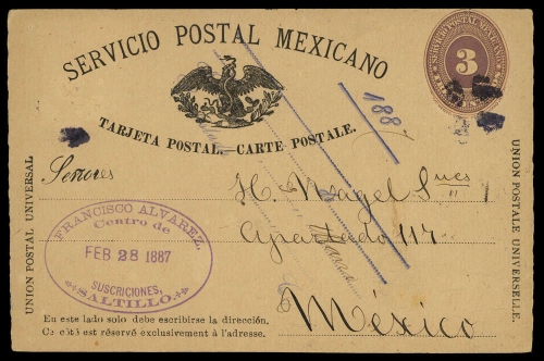 1886, Mexiko, P 21, Brief