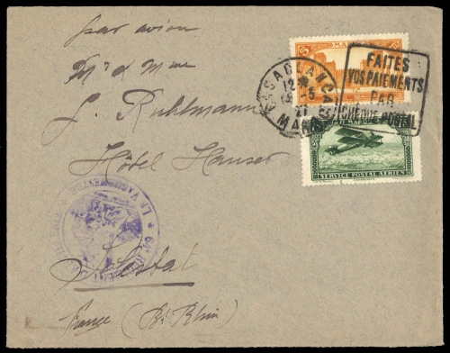 1922, Marokko, 42 II u.a., Brief