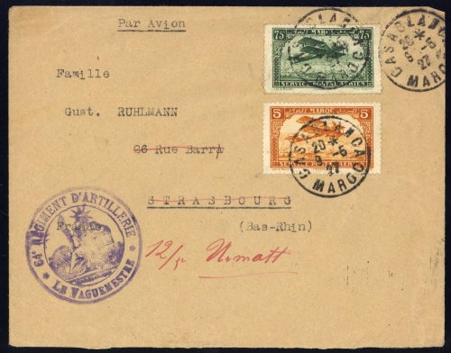 1922, Marokko, 42 II u.a., Brief