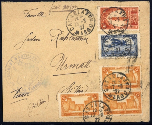 1922, Marokko, 39 u.a., Brief