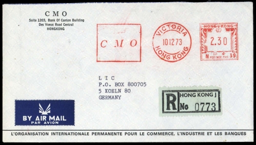 1973, Hongkong, Brief