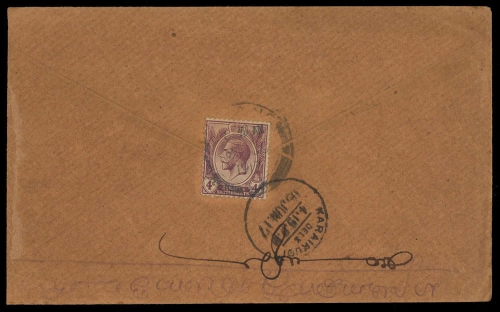 1913, Malaiische Staaten Straits Settlements, 140, Brief
