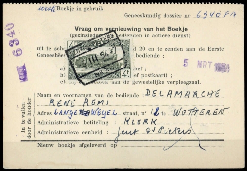 1949, Belgien Eisenbahnpaketmarken, 282 A, Brief