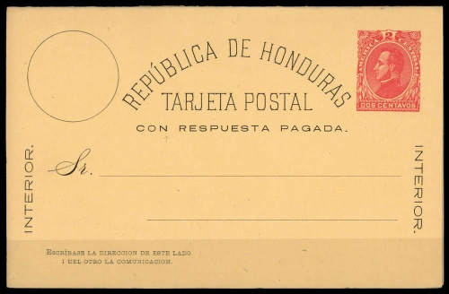 1882, Honduras, P 3 I, Brief