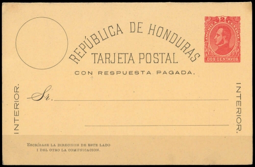 1882, Honduras, P 3 II, Brief