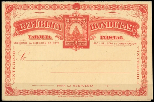 1890, Honduras, P 7, Brief