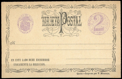 1884, Ecuador, P 4, Brief