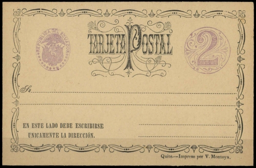 1884, Ecuador, P 6, Brief
