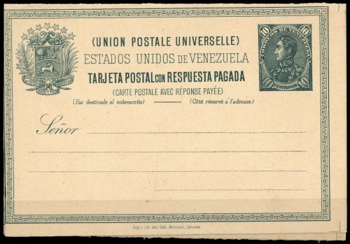 1887, Venezuela, P 2, Brief