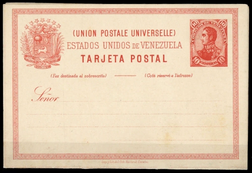 1893, Venezuela, P 9, Brief