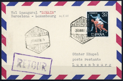 1965, Spanien, 1456, Brief