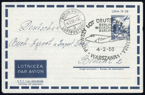 1956, Polen, LU 3, Brief
